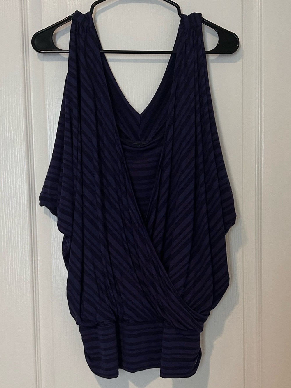 Guess Navy Blue Draped Sleeveless Camisole